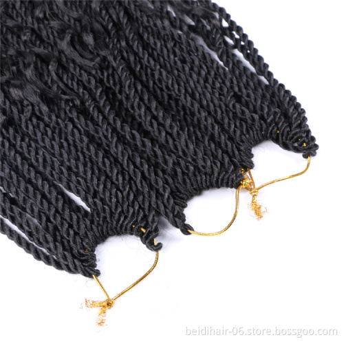 River Senegal Twists Braids Crochet Senegalese Hair Braids Curly Messy River Braids Wholesale